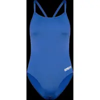 Arena Women's Team Swimsuit Challenge Solid Costume intero Donna (42, blu)