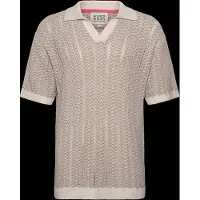 Scotch & Soda Open Structured Knitted V-neck Polo Eggnog Taglia: XXL | Maglioni a maglia Outlet | Uomo