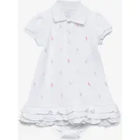 Ralph Lauren Abito a polo in cotone con logo all-over