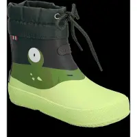 Viking Kid's Alv Barefoot Paw Print Stivali di gomma Bambini (30, verde)