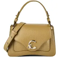 Coccinelle C-Me Borsa a spalla Vera Pelle 23.5 cm marrone