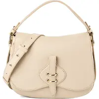 Coccinelle Mavery Borsa a spalla Vera Pelle 27 cm beige