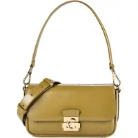 Coccinelle C-Me Borsa a spalla Vera Pelle 24 cm verde