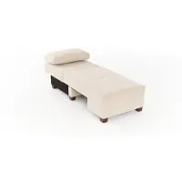 Norda Design , Perenna Chenille Right - Crema, divano letto, crema, poliestere, 116 x 83 x 93 cm