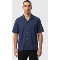 Timberland Ss Seersucker Resort Shirt Dark Blue Taglia: XL | Camicie Casual Outlet | Uomo | Blu