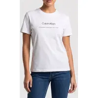Calvin Klein Ss Multi Logo Classic Tee Bright White Taglia: XS | Maglie Sportivi Outlet | Donna | Bianco
