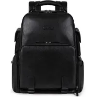 Piquadro Modus Special Zaino da lavoro Vera Pelle 43 cm Vano porta PC nero