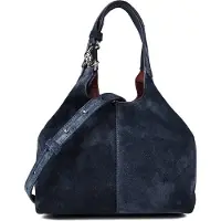 Coccinelle C-Easy Borsa a spalla Vera Pelle 21 cm blu