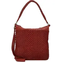 Greenland Nature Femi & Nine Borsa a spalla Vera Pelle 39 cm rosso