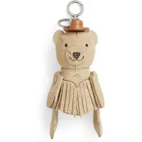 Ralph Lauren Polo Play Portachiavi Vera Pelle 5 cm beige