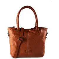 Harold's Submarine Borsa shopper Vera Pelle 43 cm marrone