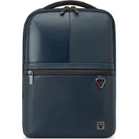 Roncato Trial Dlx Zaino In Pelle Porta Pc 15.6 - 42x30.5x15 Cm - Blu Navy