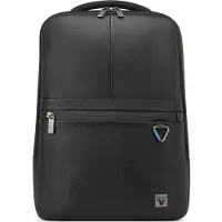 Roncato Trial Dlx Zaino In Pelle Porta Pc 15.6 - 42x30.5x15 Cm - Nero