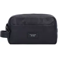 Piquadro Harper Borsa da toilette Vera Pelle 23 cm nero