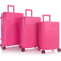 Heys HiLite 4 ruote Set di valigie 3 pezzi espandibile rosa