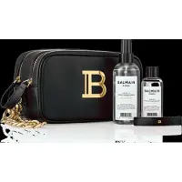 Balmain Paris Hair Couture Toiletry Bag Black Gold Donna