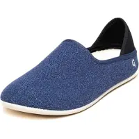 Gottstein Linen Slip-On Pantofole (46, blu)