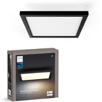 Philips Hue Plafoniera Pannello Quadrato Aurelle Nero