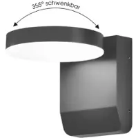CMD Applique a LED 9082, antracite, larghezza 16 cm, CCT, IP54
