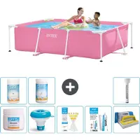 Intex Piscina fuori terra rettangolare - 220x150x60 cm - 9 pezzi - Modello S43206