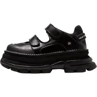 Art per donna. 116441010003_001 Scarpe in pelle nera Core 2 (40), Nero, 1 a 3 cm, Velcro, Casual
