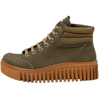 Art per donna. 115321222003_0G3 Stivaletti in pelle 1532 verde (40), 3 a 5cm, Stringhe, Casual