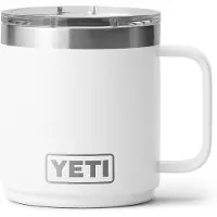 Yeti Rambler Stackable Mug 2.0 10oz Mag Slider Lid, White, tazza impilabile con coperchio, 295 ml