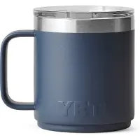 Yeti Rambler Stackable Mug 2.0 10oz Mag Slider Lid, Navy Blue, tazza impilabile con coperchio, 295 ml