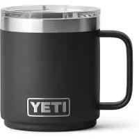 Yeti Rambler Stackable Mug 2.0 10oz Mag Slider Lid, Black, tazza impilabile con coperchio, 295 ml