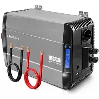 Qoltec Inverter da 12 V a 230 V, onda sinusoidale pura, 3000/6000 W