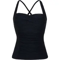 Protest Women's MIXCamo Tankini Top B&C-Cup Parte superiore bikini Donna (42 - Cup: C, nero)