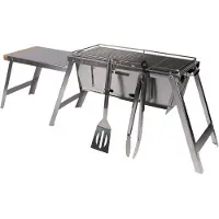 Ridgemonkey Grilla Firepit Edition Grill Silber Silber Taglia unica