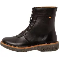 El naturalista per donna. 255812010005_001 N5581 stivaletti in pelle nera (37), Nero, Basso, Cerniera, Casual