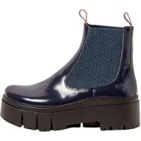 Art per donna. 1176612ZR003_0B0 1766 Stivaletti in pelle blu navy Leeds (41), 3 a 5cm, Nessuno, Casual