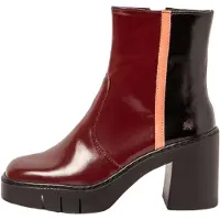 Art per donna. 1197413EL003_0MU Stivaletti alla caviglia in pelle bordeaux Berna del 1974 (39), 5 a 8cm, Cerniera, Casual