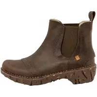 El naturalista per donna. 2N1583220005_0G3 Stivaletti in pelle verde cachi Arizona (39), 1 a 3 cm, Nessuno, Casual