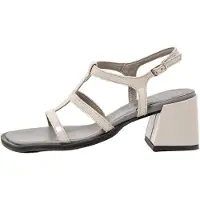 Art per donna. 1201111EW003_039 Sandali in pelle grigia del 2001 (39), 5 a 8cm, Fibbia, Grigio, Classico