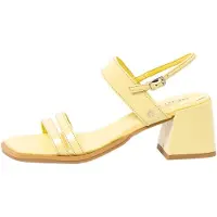 Art per donna. 1201011G9003_024 Sandali in pelle Verona 2010 gialli (38), 5 a 8cm, Fibbia, Casual, Giallo, Classico