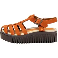Art per donna. 1157531GM003_0MU Sandali in pelle 1575 Brighton marrone (41), 3 a 5cm, Fibbia, Casual