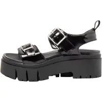 Art per donna. 120411101003_001 Sandali in pelle nera Leeds 2041 (41), Nero, 5 a 8cm, Fibbia, Casual