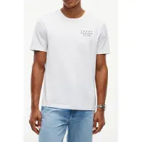 Tommy Hilfiger Maglietta 'Wavy Flag Back Graphic' navy / rosso sangue / nero / bianco