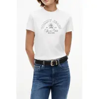 Tommy Hilfiger Regular Heritage Logo Ecru Taglia: M | Maglie Sportivi Outlet | Donna | Marrone