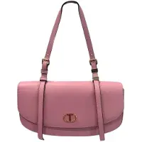 Twinset Borsa a tracolla con patta e logo, colore rosa