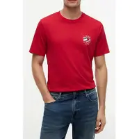 Tommy Hilfiger Rwb Box Flag Regular Tee Medium Red Taglia: XL | Magliette basic Outlet | Uomo | Rosso