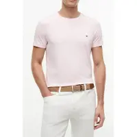 Tommy Hilfiger Stretch Slim Fit Tee Pink Lily Taglia: XL | Magliette basic Outlet | Uomo | Rosa