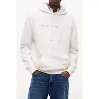 Tommy Hilfiger Regular Repeat Hoodie Ancient White Taglia: S | Felpe con cappuccio Outlet | Uomo | Bianco