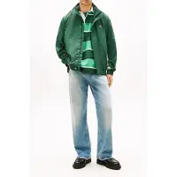 Tommy Hilfiger per uomo. DM0DM22738 Giacca idrorepellente con logo verde sul retro (L), Casual, Nylon