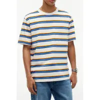 Tommy Hilfiger Yarn Dye Multistripe Ivory Petal Multi Stripe Taglia: M | Magliette basic Outlet | Uomo | Bianco