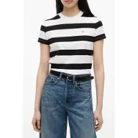 Tommy Hilfiger Regular Flag Jersey Black/stripe Taglia: L | Maglie Sportivi Outlet | Donna | Nero