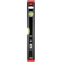 Kwb livella in alluminio 60 cm - Fiala resistente agli urti - Precisione 0,5 mm/m - Testata VPA - Rettifica di alta precisione - Con protezione anticaduta in gomma
